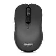 Беспроводная мышь SVEN RX-560SW чёрная (бесшумн. кл. 5+1кл. 800-1600DPI, Soft Touch, блист) Sven SV-017064