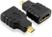 Greenconnect Адаптер переходник micro HDMI-HDMI GC-CVM401,Тип D ( micro-HDMI) 19M AM / Тип А 19F AF, золотые разъемы, пакет Greenconnect micro HDMI-HDMI,Тип D ( micro-HDMI) 19M AM / Тип А 19F AF, золотые разъемы