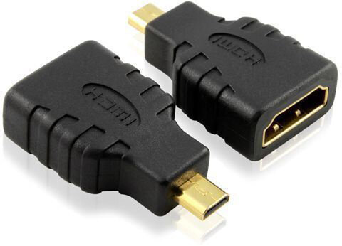 Greenconnect Адаптер переходник micro HDMI-HDMI GC-CVM401,Тип D ( micro-HDMI) 19M AM / Тип А 19F AF, золотые разъемы, пакет Greenconnect micro HDMI-HDMI,Тип D ( micro-HDMI) 19M AM / Тип А 19F AF, золотые разъемы
