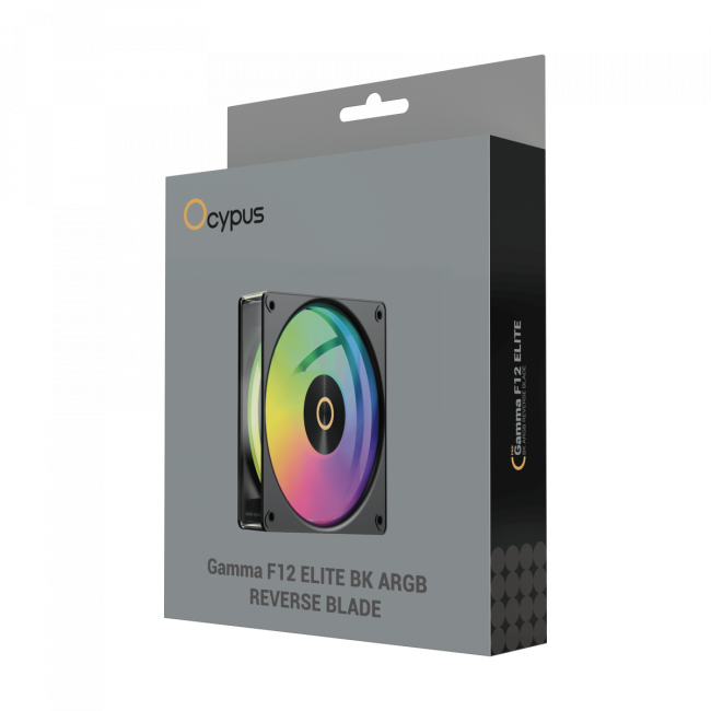 Кулер для корпуса Ocypus Gamma-F12-BK1AM01E-GL