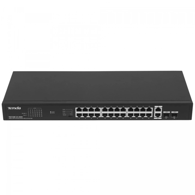 Коммутатор Tenda TEG1128P-24-250W Коммутатор Tenda TEG1128P-24-250W