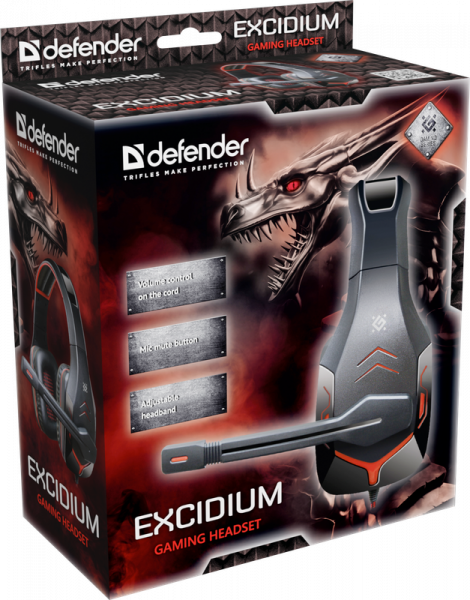 Defender Игровая гарнитура Excidium красный + черный, кабель 2,2 м Defender Excidium Defender Игровая гарнитура Excidium красный + черный, кабель 2,2 м Defender Excidium