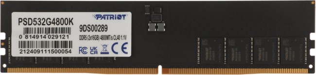 Память DDR5 2x16Gb 4800MHz Patriot PSD532G4800K