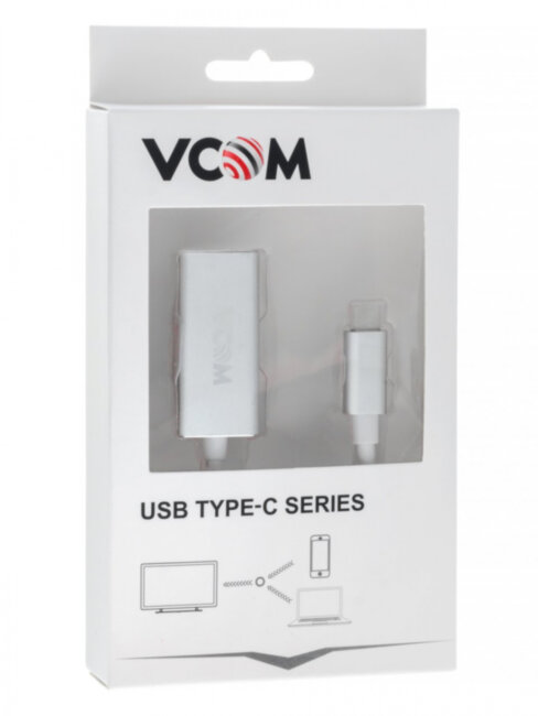 Кабель-адаптер USB 3.1 Type-Cm --> DP(f) 3840x2160@60Hz, 10Gbps, Aluminum Shell, 0,15m VCOM<CU422M> Telecom USB 3.1 Type-CM --> DP(f) Кабель-адаптер USB 3.1 Type-Cm --> DP(f) 3840x2160@60Hz, 10Gbps, Aluminum Shell, 0,15m VCOM<CU422M> Telecom USB 3.1 Type-CM --> DP(f)