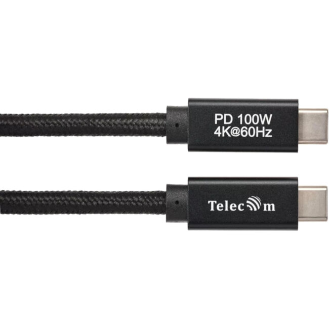 Кабель USB 3.1 Type Cm -- Cm  IC 5А 20Gbs длина 2M, Telecom <TC420B-2M> черный VCOM TC420B-2M