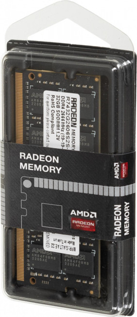 Память DDR4 32Gb 2666MHz AMD R7432G2606S2S-U