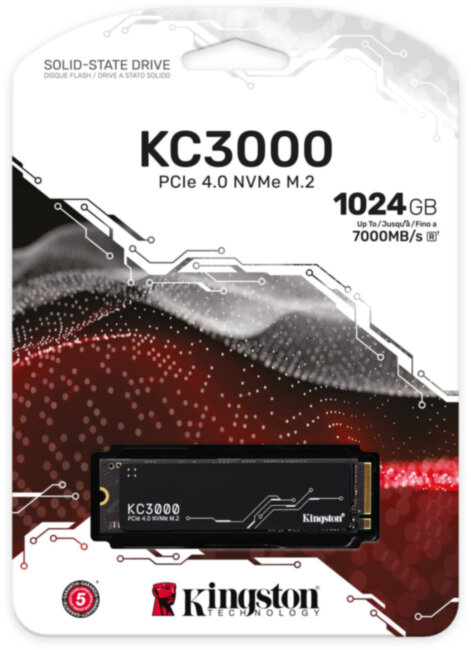 Твердотельный накопитель Kingston SSD KC3000 SKC3000S/1024G Твердотельный накопитель Kingston SSD KC3000 SKC3000S/1024G