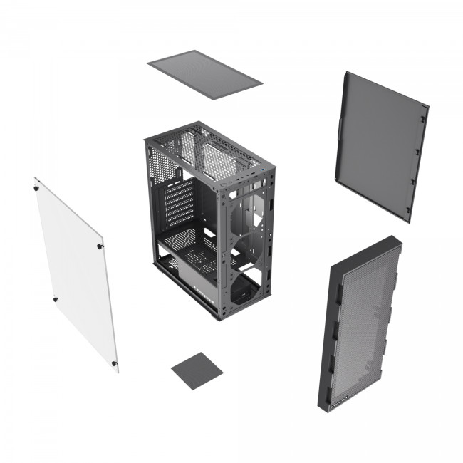 Корпус без блока питания HSPD M550-TGBK Корпус без блока питания HSPD M550-TGBK