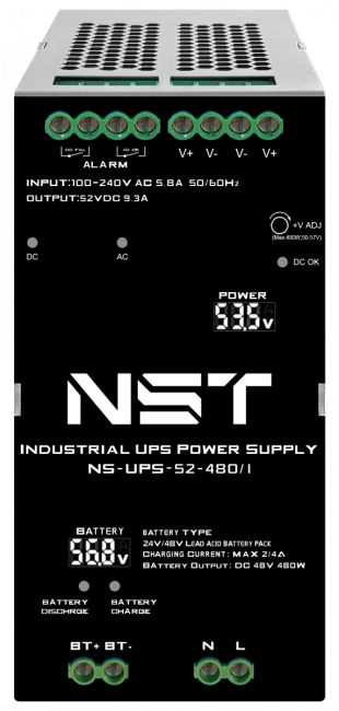 Промышленный блок питания New System Technologies NS-UPS-52-480/I Промышленный блок питания New System Technologies NS-UPS-52-480/I
