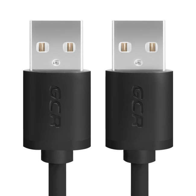 Greenconnect Кабель 2.0m USB 2.0, AM/AM, черный, 28/28 AWG, экран, армированный, морозостойкий, GCR-UM5M-BB2S-2.0m Greenconnect USB 2.0 Type-AM - USB 2.0 Type-AM 2м