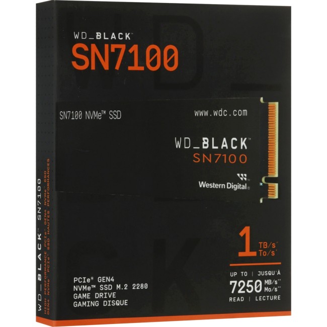 Твердотельные накопители WD Black SN7100 (WDS100T4X0E) Твердотельные накопители WD Black SN7100 (WDS100T4X0E)
