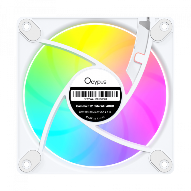 Кулер для корпуса Ocypus Gamma-F12-WH1AM01E-GL