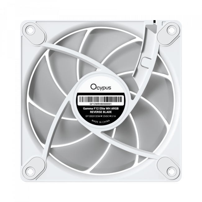 Кулер для корпуса Ocypus Gamma-F12-WH1AM01E-GL