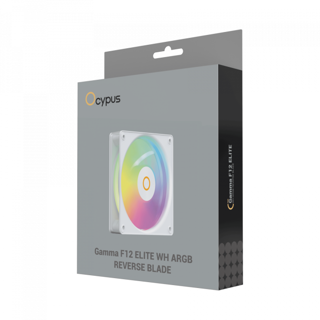 Кулер для корпуса Ocypus Gamma-F12-WH1AM01E-GL