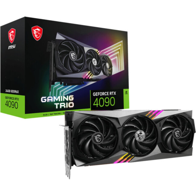 Видеокарта MSI GeForce RTX 4090 GAMING TRIO 24G Видеокарта MSI GeForce RTX 4090 GAMING TRIO 24G