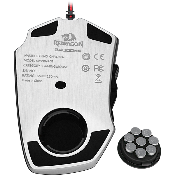 Redragon Проводная игровая мышь Legend Chroma RGB,24 кнопки,24000 dpi Redragon Legend Chroma