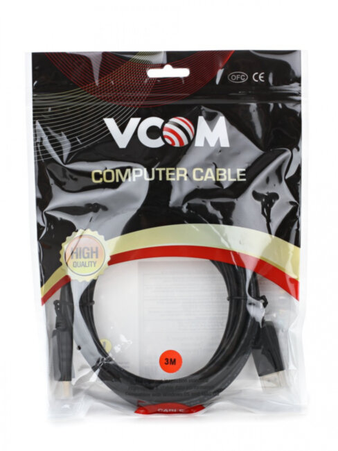 Кабель соединительный DISPLAY PORT v1.2, 4K@60Hz, 3m VCOM <VHD6220-3M> VCOM DisplayPort (m) - DisplayPort (m) 3м Кабель соединительный DISPLAY PORT v1.2, 4K@60Hz, 3m VCOM <VHD6220-3M> VCOM DisplayPort (m) - DisplayPort (m) 3м