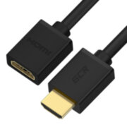 GCR Удлинитель 5.0m v1.4 HDMI-HDMI черный, 30/30 AWG, позолоченные контакты, Ethernet 10.2 Гбит/c, 19M / 19F, экран, GCR-54448 Greenconnect GCR-54448