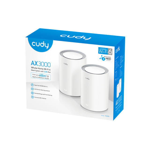 Wi-Fi Mesh-система Cudy M3000(2-Pack)