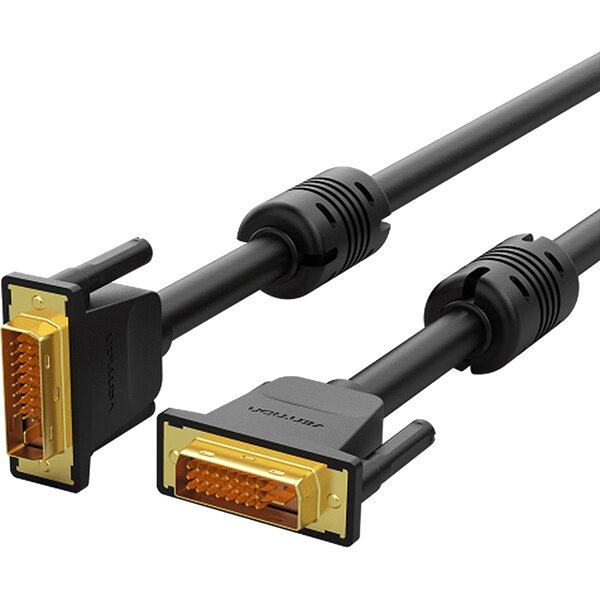 Кабель Vention DVI-D Dual link 25M/25M с ферритовым фильтром - 2м. Vention EAABH Кабель Vention DVI-D Dual link 25M/25M с ферритовым фильтром - 2м. Vention EAABH