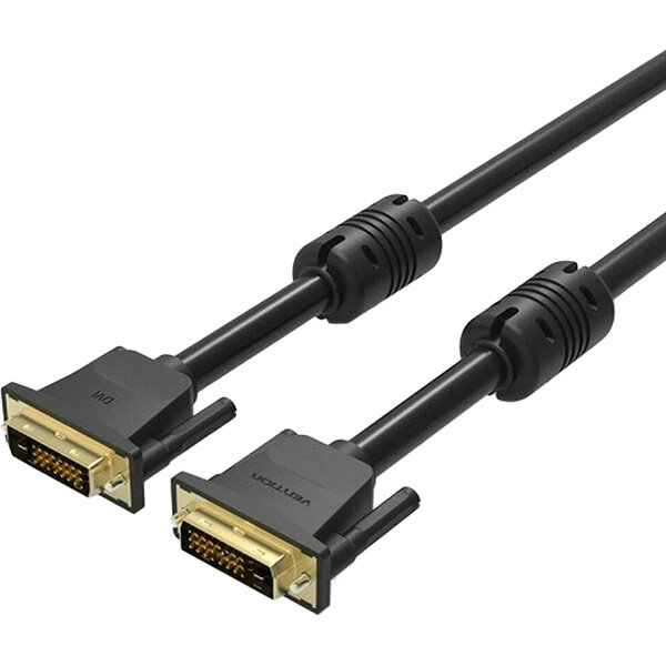 Кабель Vention DVI-D Dual link 25M/25M с ферритовым фильтром - 2м. Vention EAABH Кабель Vention DVI-D Dual link 25M/25M с ферритовым фильтром - 2м. Vention EAABH