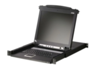 Переключатель, электрон., KVM,  1 user консоль LCD 17" =>16 cpu PS2+VGA, с KVM-шнурами PS2 2х1.8м., 1280x1024, 1U 19", исп.спец.шнуры, OSD, каскад 128, лат./рус.клавиатура ATEN CL1016MR Переключатель, электрон., KVM,  1 user консоль LCD 17" =>16 cpu PS2+VGA, с KVM-шнурами PS2 2х1.8м., 1280x1024, 1U 19", исп.спец.шнуры, OSD, каскад 128, лат./рус.клавиатура ATEN CL1016MR