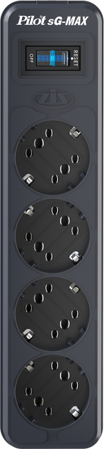 Сетевой фильтр Pilot SG 5 розеток (GP с заземлением), 15А/3.3кВа, автомат, 3 м, графит ZIS Pilot sG-Max Сетевой фильтр Pilot SG 5 розеток (GP с заземлением), 15А/3.3кВа, автомат, 3 м, графит ZIS Pilot sG-Max