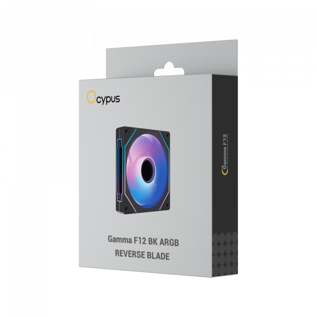 Кулер для корпуса Ocypus Gamma-F12-BK1AM01X-GL Кулер для корпуса Ocypus Gamma-F12-BK1AM01X-GL