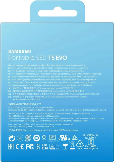 Внешний HDD/SSD Samsung Electronics MU-PH2T0S/WW Внешний HDD/SSD Samsung Electronics MU-PH2T0S/WW