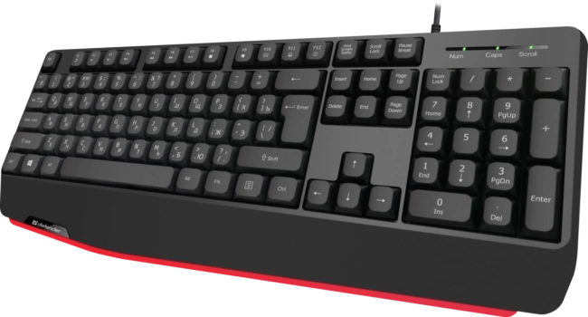 Defender Проводная клавиатура Atom HB-546 RU,черный,104+FN,1.8м Defender 45546
