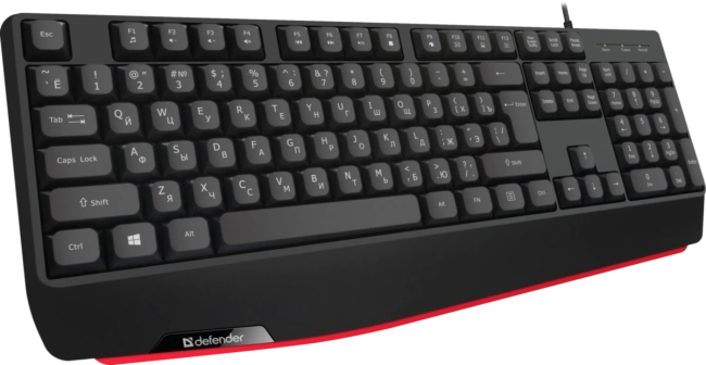 Defender Проводная клавиатура Atom HB-546 RU,черный,104+FN,1.8м Defender 45546