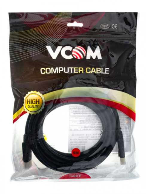 Кабель соединительный DISPLAY PORT v1.2, 4K@60Hz, 5m VCOM <VHD6220-5M> VCOM DisplayPort (m) - DisplayPort (m) 5м Кабель соединительный DISPLAY PORT v1.2, 4K@60Hz, 5m VCOM <VHD6220-5M> VCOM DisplayPort (m) - DisplayPort (m) 5м