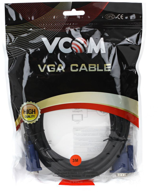 Кабель монитор-SVGA card (15M-15M) 3.0м 2 фильтра VCOM <VVG6448-3M> VCOM VGA (m) - VGA (m) 3м Кабель монитор-SVGA card (15M-15M) 3.0м 2 фильтра VCOM <VVG6448-3M> VCOM VGA (m) - VGA (m) 3м