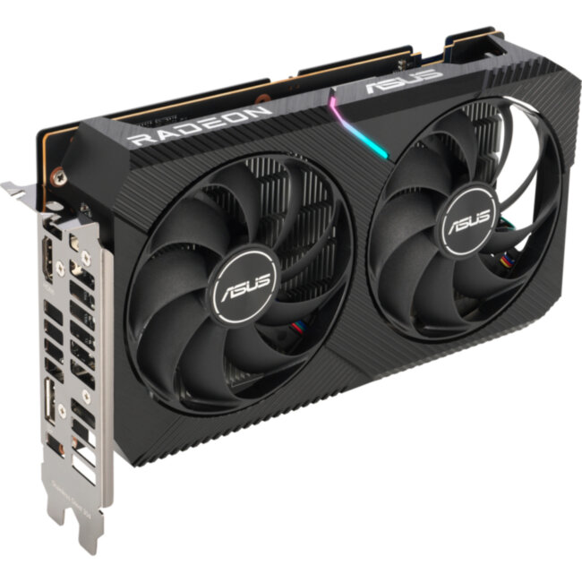 Видеокарта ASUS DUAL-RX6400-4G (90YV0H90-M0NA00) Видеокарта ASUS DUAL-RX6400-4G (90YV0H90-M0NA00)
