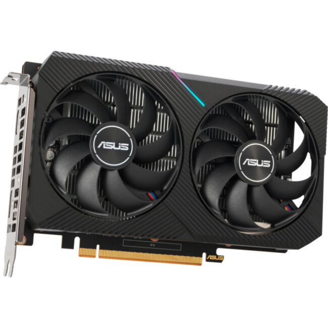 Видеокарта ASUS DUAL-RX6400-4G (90YV0H90-M0NA00) Видеокарта ASUS DUAL-RX6400-4G (90YV0H90-M0NA00)