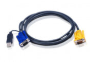 Шнур, мон., клав.+мышь USB, SPHD15=>HD DB15+USB A-Тип, Male-2xMale,  8+4 проводов, опрессованный,   5 метр., черный ATEN 2L-5205UP Шнур, мон., клав.+мышь USB, SPHD15=>HD DB15+USB A-Тип, Male-2xMale,  8+4 проводов, опрессованный,   5 метр., черный ATEN 2L-5205UP