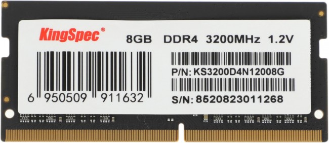 Память DDR4 8GB 3200MHz SHENZHEN KINGSPEC ELECTRONICS TECHNOLOGY CO LTD KS3200D4N12008G Память DDR4 8GB 3200MHz SHENZHEN KINGSPEC ELECTRONICS TECHNOLOGY CO LTD KS3200D4N12008G