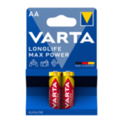 Батарейка Varta LONGLIFE MAX POWER (MAX TECH) LR6 AA BL2 Alkaline 1.5V (4706) (2/40/200) VARTA 4706101412