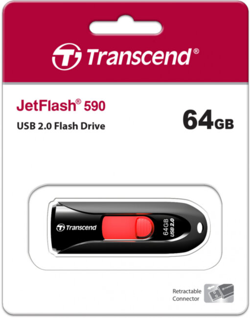 Флеш-накопитель Transcend JetFlash 590 Флеш-накопитель Transcend JetFlash 590
