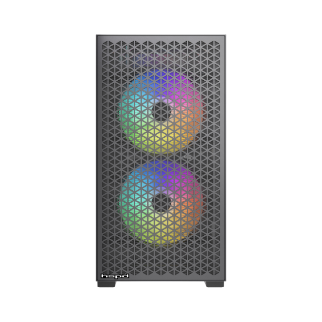 Корпус без блока питания HSPD M335-TGBK-ARGB