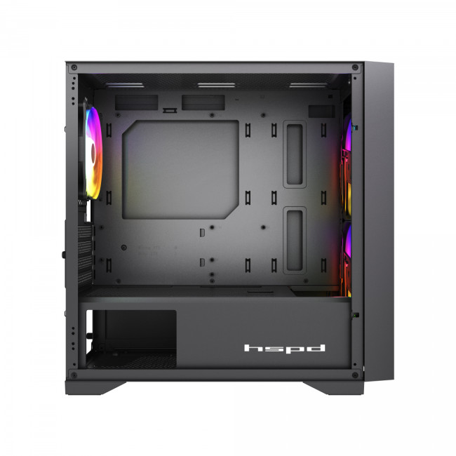 Корпус без блока питания HSPD M335-TGBK-ARGB