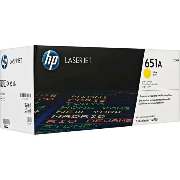 Тонер-картридж HP 651A Yellow Original LaserJet Print Cartridge (CE342A)