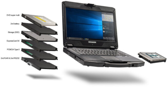 Защищенный ноутбук S14I Gen2 Std (без смарткад ридера и док-порта) Durabook S4E1A2A1EBXX