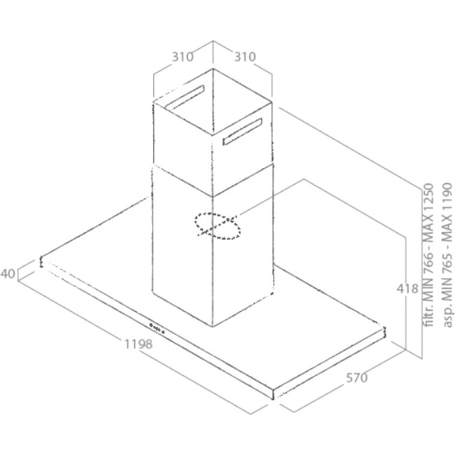 Вытяжки Elica Вытяжка островная Elica THIN ISLAND IX/A/120-PRF0144973 Вытяжки Elica Вытяжка островная Elica THIN ISLAND IX/A/120-PRF0144973
