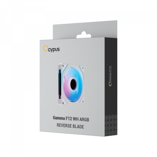Кулер для корпуса Ocypus Gamma-F12-WH1AM01X-GL Кулер для корпуса Ocypus Gamma-F12-WH1AM01X-GL