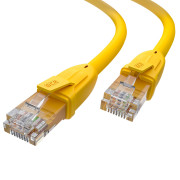 GCR Патч-корд прямой 0.5m UTP кат.6, желтый, 24 AWG, литой, ethernet high speed, RJ45, T568B, GCR-52367 Greenconnect GCR-52367