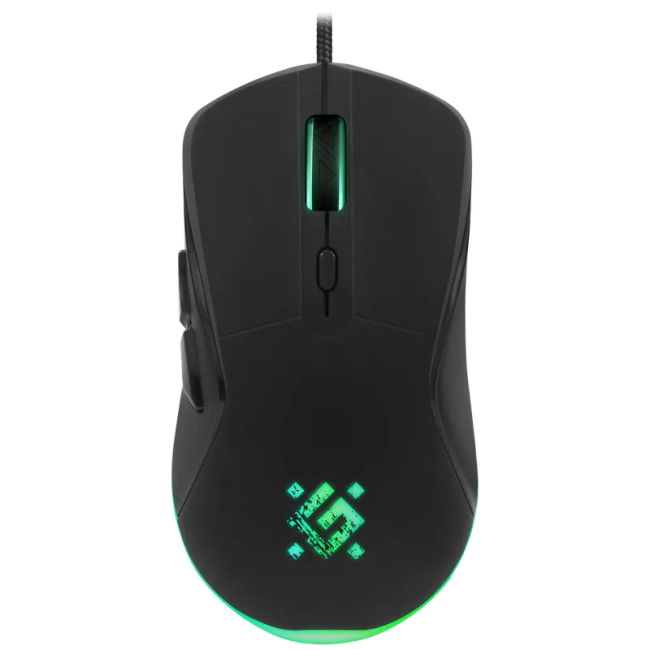 Defender Проводная игровая мышь Arga GM-049 черн,радуж,6кн,3600dpi,+ковер Defender 52049