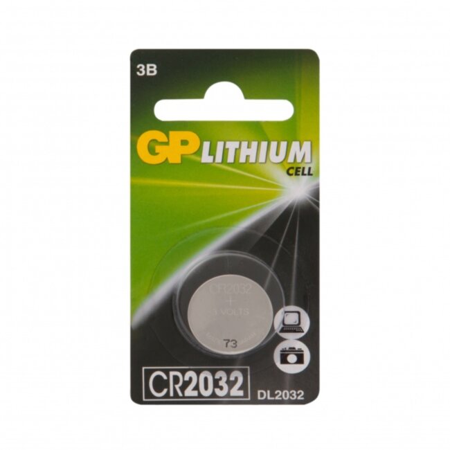 Литиевая дисковая батарейка GP Lithium CR2032 - 1 шт. в блистере GP 4891199003721 Литиевая дисковая батарейка GP Lithium CR2032 - 1 шт. в блистере GP 4891199003721