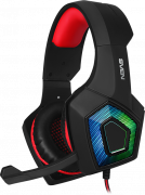 Игровые наушники с микрофоном SVEN AP-U880MV, черный-красный (USB, LED) SVEN AP-U880MV Игровые наушники с микрофоном SVEN AP-U880MV, черный-красный (USB, LED) SVEN AP-U880MV