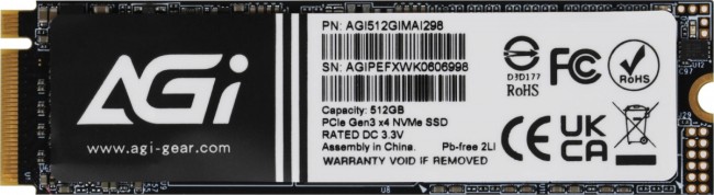 Накопитель SSD AGI TECHNOLOGY CO., LTD AGI512GIMAI298